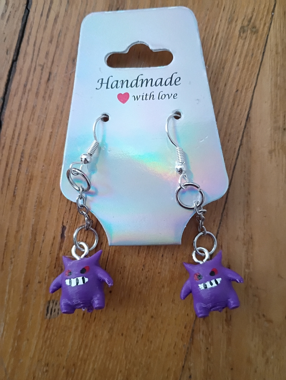 Pokemon Gengar Handmade Earrings